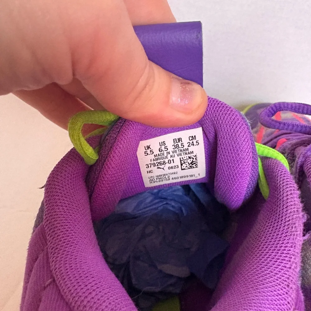 Puma MB.01 LaMelo Ball Not From Here Big Kid 6.5 Purple Pink Green - Picture 5 of 10